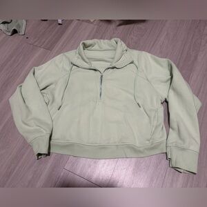 Light Green Half-Zip Hoodie